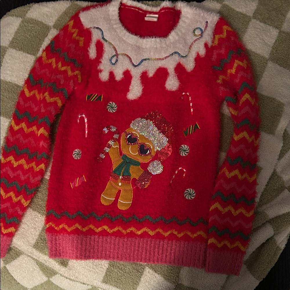 Cute Christmas Sweater Girls size 10/12